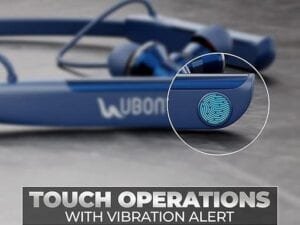 Ubon Bullet Series CL-35 Wireless Neckband Bluetooth Headphones - Immersive Sound, Detachable Battery, Touch Control, Magnetic Earbuds, 100 Hours Playtime Black - Bhandarum