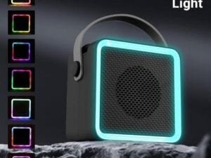 ZEBRONICS County 8, Portable Bluetooth Speaker, 8 Watts, Upto 7 Hours Playback, Passive Radiator, BTv5.3 | TWS | USB | mSD, RGB LED, Call Function, Compact Design, Carry Strap (Black) - Bhandarum