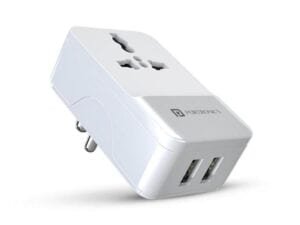 Portronics Adapto 44 20W Fast Charger with Dual Output (Mach USB + PD Type C)Compatible with iOS & Andriod Smartphones and Other Type C Enabled Devices.(Black) - Bhandarum