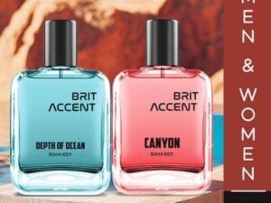 BRIT ACCENT Combo Pack Of 2|Depth Of Ocean-Canyon|Parfum|Long-Lasting|Specially Currated| Eau de Toilette - 100 ml (For Men & Women) - Bhandarum