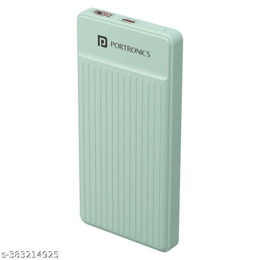 Portronics Luxcell B 10K 10000 mAh 22.5W Fast charging Power Bank, Ultra Slim Power Bank with Mach USB-A Output, Type C PD Output, Type C Input, Wake Up Button(Dark Grey) - Bhandarum