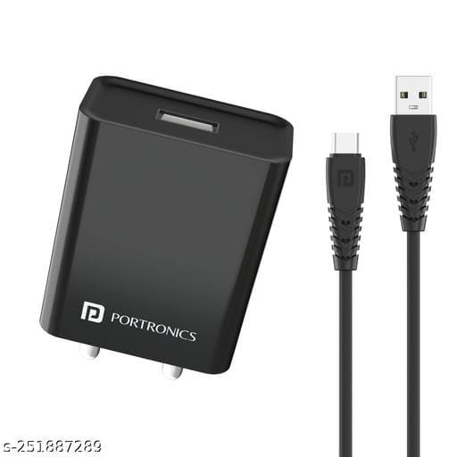 Portronics Freedom 2 15W Wireless Charging Pad with Type C Input, LED Indicator, Charger for Apple iPhone 13 and Samsung Devices(Black) - Bhandarum