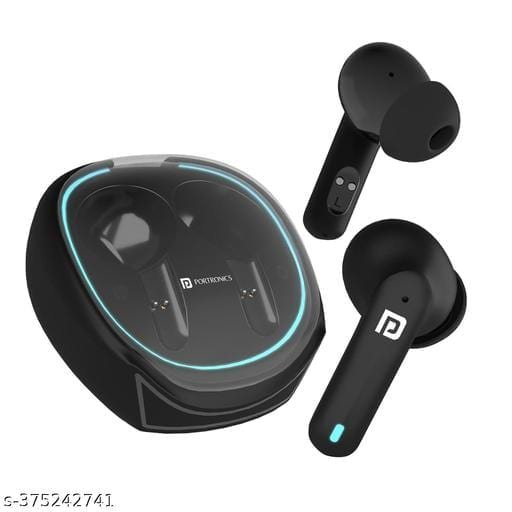 Portronics Newly Launched Harmonics Twins S11 in-Ear TWS Earbuds, Quad Mic, Auto ENC Calls, 30Hrs Playtime, Game/Music Mode, BT5.3v, 10mm Driver, Type C Fast Charging, Ipx4 Water resistant(White) - Bhandarum