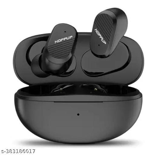 Hoppup SNAP with Gaming Mode, Fast Charging, ENC, Immersive Sound & Massive Playtime Bluetooth Headset (Neon Green, True Wireless) - Bhandarum