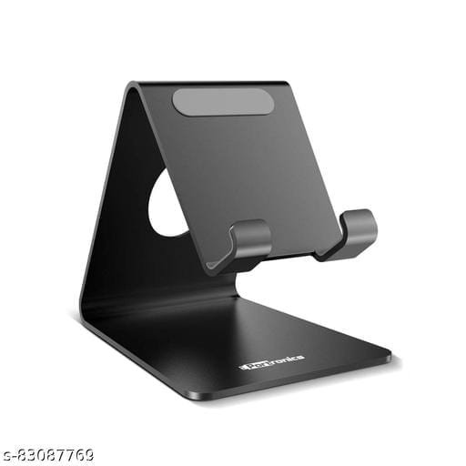 Portronics Modesk 4 Universal Desktop Mobile Phone Holder Stand with Card & Pen Holder for All Smartphones, Tabs, Kindle, ipad (Up to 7 inch) Black - Bhandarum