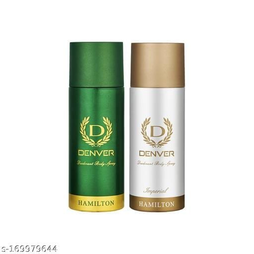 DENVER Perfume Body Spray 1 HAMILTON AND 1 IMPERIAL Deodorant Spray - For Men & Women  (330 ml, Pack of 2) - Bhandarum