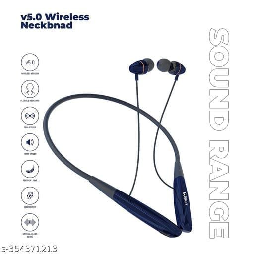 Ubon CL-4050 Sound Range, in-Ear Wireless Earphone with Fast Charging, Up to 30 Hours Playtime, Inbuilt Mic, 10mm Driver, v5.0 Bluetooth Headset (Navy Blue) - Bhandarum