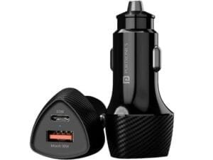 Portronics Car Power 14 Car Charger with Dual PD Output, Fast Charging, 40W Max Output, Compatible with Most Cars(Black) - Bhandarum
