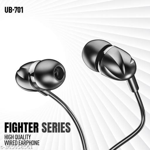Ubon UB-701 Champ Earphone Wired Headset (Black, In the Ear) - Bhandarum