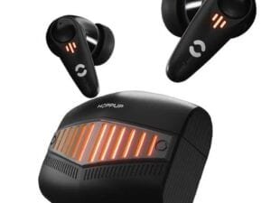 HOPPUP Xo7 Gaming Earbuds with 35MS Low Latency, 13MM Drivers & Quad Mic ENC Bluetooth Headset (Blue, Gold, True Wireless) - Bhandarum