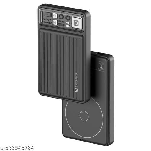 Portronics Luxcell Mini 10K Advanced 10000 mAh Smallest Power Bank with 22.5W Max Output, LED Indicator, Mach USB-A Output, Type C PD Output, Type C Input, Wake Up Button(Black) 2 Portronics Luxcell Mini 10K Advanced 10000 mAh Smallest Power Bank with 22.5W Max Output, LED Indicator, Mach USB-A Output, Type C PD Output, Type C Input, Wake Up Button(Black) - Bhandarum