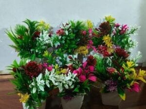 Voguish Alluring Doormats 4 Useful Artificial Plant, Flower and Shrubs - Bhandarum