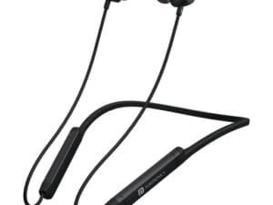 Portronics Harmonics Z9 Wireless Bluetooth in Ear Neckband with Mic, 40 Hours Playtime, Metallic Finish, BT5.3V, 10mm Dynamic Driver, Dual Pairing, Magnetic Buds, Type C Fast Charging(Black) - Bhandarum