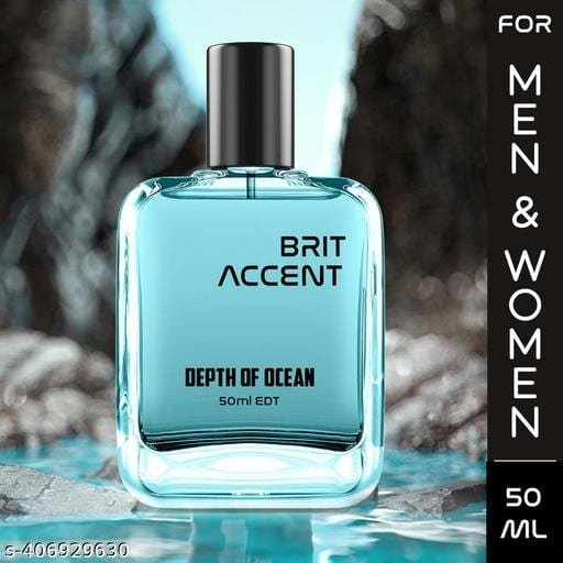 BRIT ACCENT|Depth of Ocean| Long-Lasting|Premium |Specially Currated for Unisex| Eau de Toilette - 50 ml (For Men & Women) - Bhandarum
