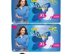 Stayfree Secure Cottony XL - 18*2 Pads (Pack Of 2) - Bhandarum