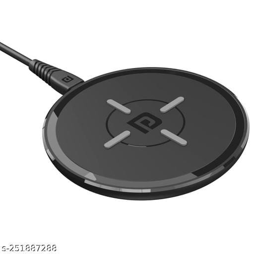 Portronics Freedom 2 15W Wireless Charging Pad with Type C Input, LED Indicator, Charger for Apple iPhone 13 and Samsung Devices(Black) 5 Portronics Freedom 2 15W Wireless Charging Pad with Type C Input, LED Indicator, Charger for Apple iPhone 13 and Samsung Devices(Black) - Bhandarum