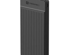 Portronics Luxcell B12 10,000mAh Ultra Slim Power Bank with USB-A Output Port & Type C Input Port | 12W Output | 4-Layer Circuit Protection | BIS Certified | Free Type C Cable | Made in India(Yellow) - Bhandarum