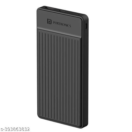 Portronics Luxcell B12 10,000mAh Ultra Slim Power Bank with USB-A Output Port & Type C Input Port | 12W Output | 4-Layer Circuit Protection | BIS Certified | Free Type C Cable | Made in India(Yellow) - Bhandarum