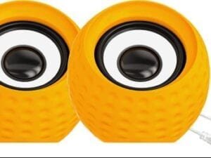 Ubon GSP-100A Mini Multimedia Computer 3*2 ith 3.5mm AUX | USB Poered 6 Laptop/Desktop Speaker (Yello, Stereo Channel) - Bhandarum