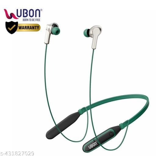 UBON U Series Newly Launched Wireless Neckband, Bluetooth, 36 Hours Playback, Type-C Fast Charging, Magnetic Earbuds, Auto Pairing, Sporty Design, Comfortable Fit, 220 Hours Standby Time (Black) - Bhandarum