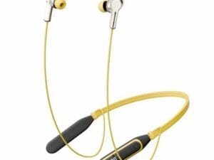 UBON U Series Newly Launched Wireless Neckband, Bluetooth, 36 Hours Playback, Type-C Fast Charging, Magnetic Earbuds, Auto Pairing, Sporty Design, Comfortable Fit, 220 Hours Standby Time (Yellow) - Bhandarum
