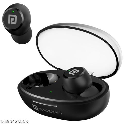 Portronics Harmonics Twins S13 in Ear True Wireless Earbuds with Mic, 24H Playtime, Game/Music Mode, Touch Control, 8mm Driver, Bluetooth 5.3v,IPX5 Water Resistance, Type C Fast Charging(Blue) - Bhandarum