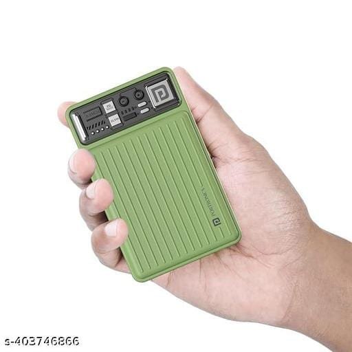 Portronics Luxcell B12 10,000mAh 12W Power Bank, Ultra Slim Power Bank with USB-A Output Port & Dual Input Ports (Micro & Type C Input Ports) | BIS Certified | Free Type C Cable| Made in India(Yellow) - Bhandarum