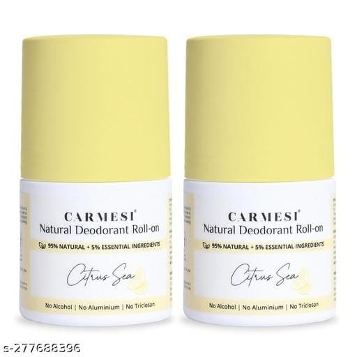 Carmesi Natural Deodorant Roll-on - Sweet Summer (50 ml) - (Pack of 2) 3 Carmesi Natural Deodorant Roll-on - Sweet Summer (50 ml) - (Pack of 2) - Bhandarum