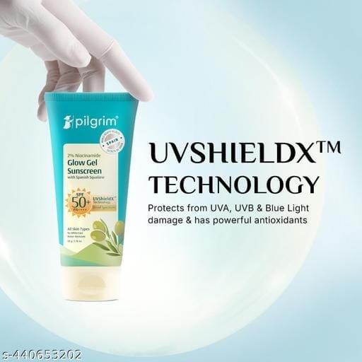 Pilgrim 2% Niacinamide Glow Sunscreen (50g) - Bhandarum