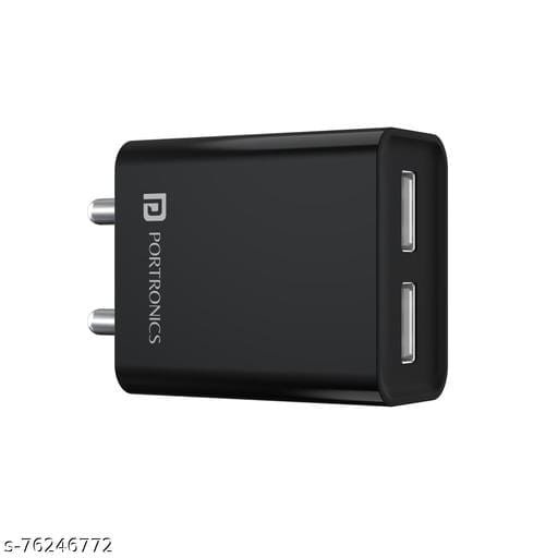 Portronics Adapto 66 2.4A 12w Dual USB Port Wall Charger with 1M Micro USB Cable,Compatible with iOS & Andriod Smartphones etc.(White) 7 Portronics Adapto 66 2.4A 12w Dual USB Port Wall Charger with 1M Micro USB Cable,Compatible with iOS & Andriod Smartphones etc.(White) - Bhandarum