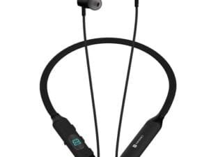 Portronics Harmonics Z8 Bluetooth Wireless in Ear Earphones with 40H Playback, Magnetic Earbuds(ON/Off), LED Battery Display, 10mm Driver, Gaming/Music Mode, IPX4 Water Resistant, Fast Charging(Black) - Bhandarum